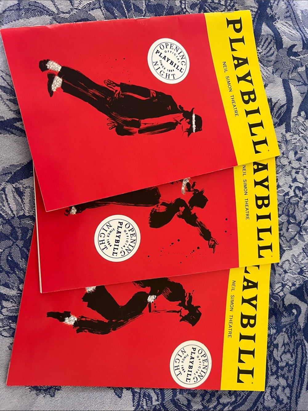 Playbill Theater Programs - Red & Yellow Covers